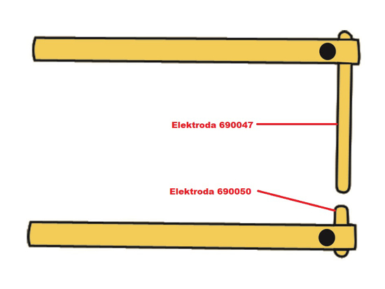 Obrázok z Elektróda pre čelusti XA6 Telwin 690047